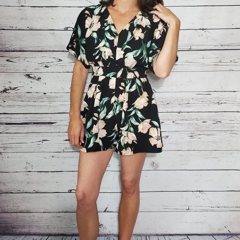 Black Floral Jumper